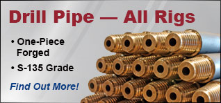 Drill Pipe - All Rigs: One-Piece Forged and S-135 Grade. Find out more!
